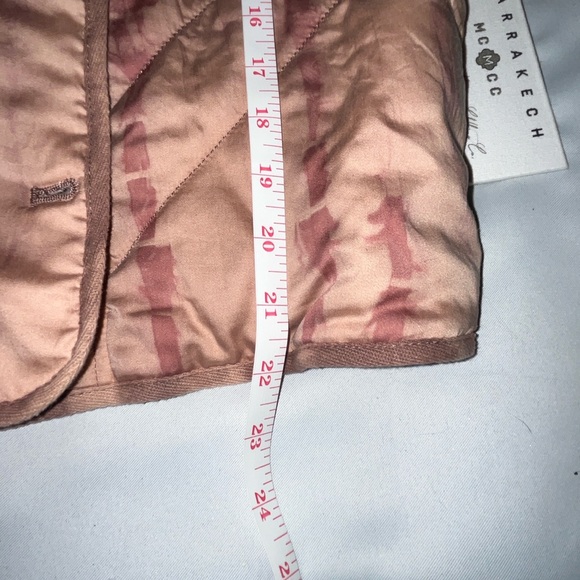 New Marrakech MCMCC Anthropologie Quilted Jacket Tie Dye Pink Size Medium - Picture 7 of 8